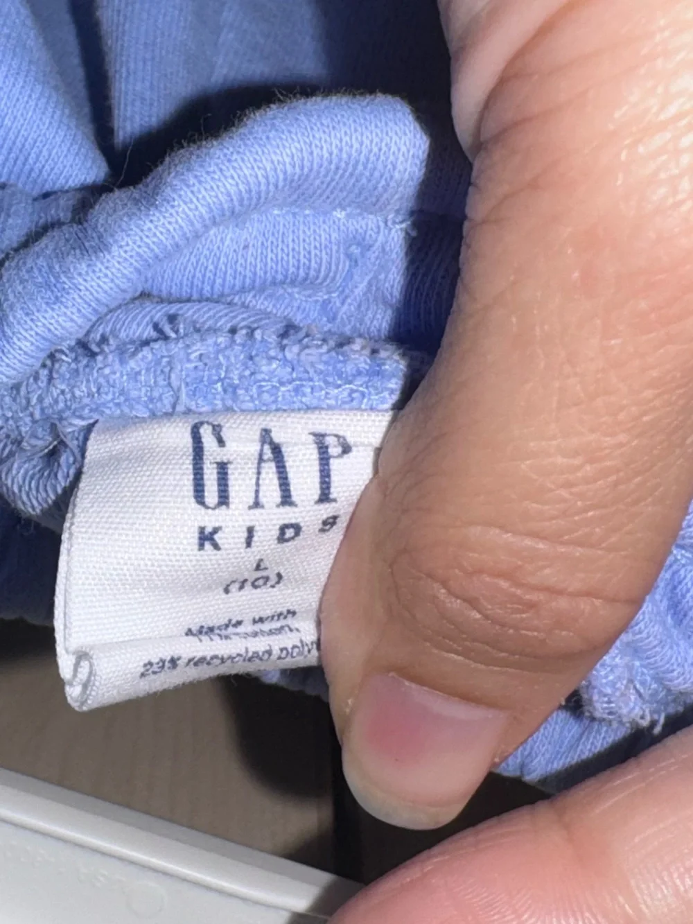 GAP Kids Girls Light Blue Pull-On Shorts Size 10 White Trim Drawstring